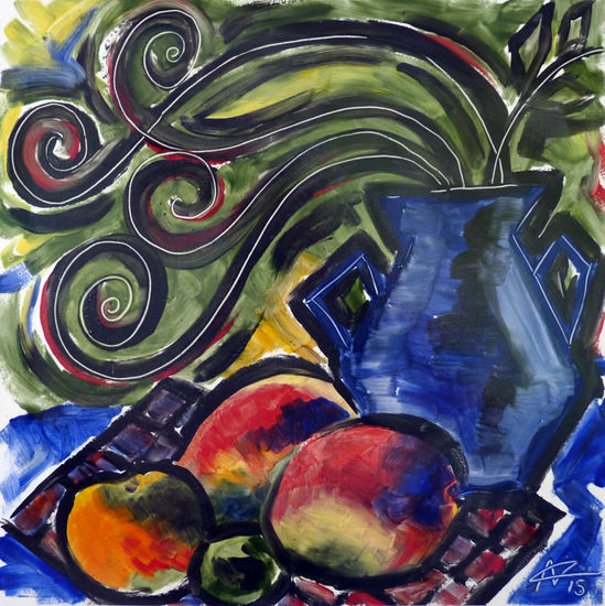 VASO COM FRUTAS Others Others Still Life Paintings