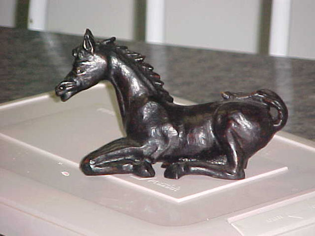 caballo negro Madera Figurativa