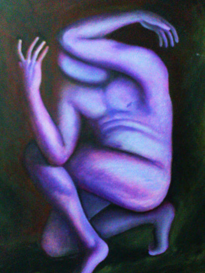 Remordimiento Acrylic Textile Figure Painting