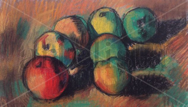 estudio de cezanne Pastel Paper Still Life Paintings