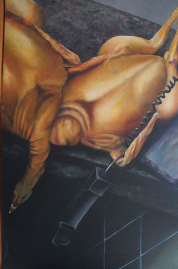 exhausto sagrado Oil Canvas Animals