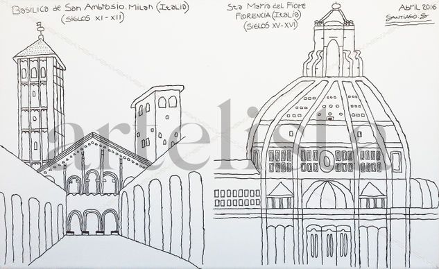 Basilica de San ambrosio(Italia) Ink