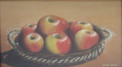 Manzanas en canasto