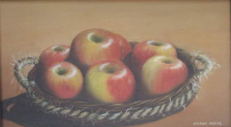 Manzanas en canasto
