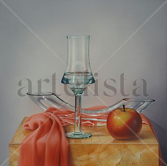 Transparencias, luz y color 3 Oil Canvas Still Life Paintings