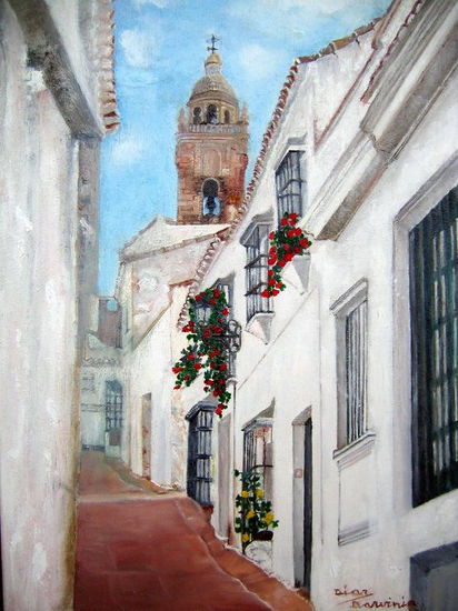 Medina Sidonia Oil Canvas Landscaping