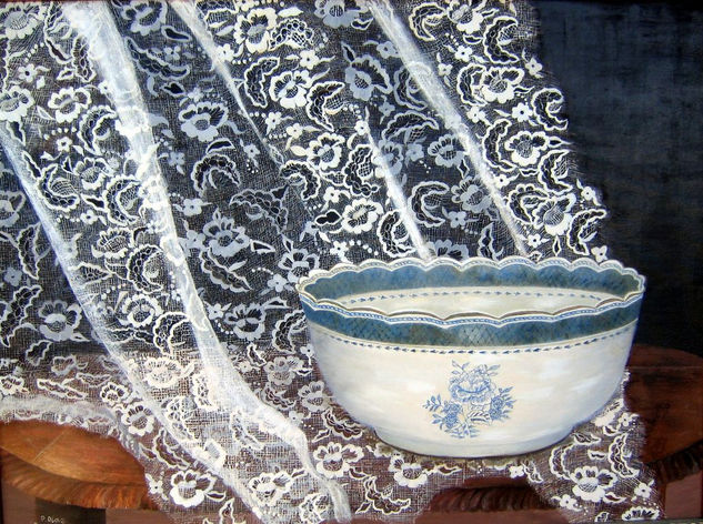 Porcelana inglesa John Bross Óleo Lienzo Bodegones