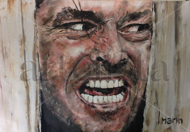 Jack Torrance Oil Panel Portrait