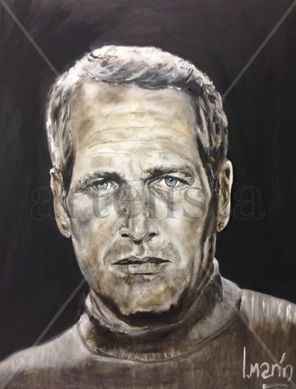 Newman Oil Canvas Portrait