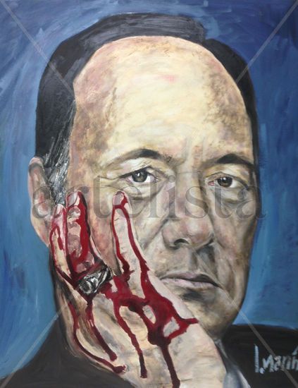 Kevin Spacey Oil Canvas Portrait