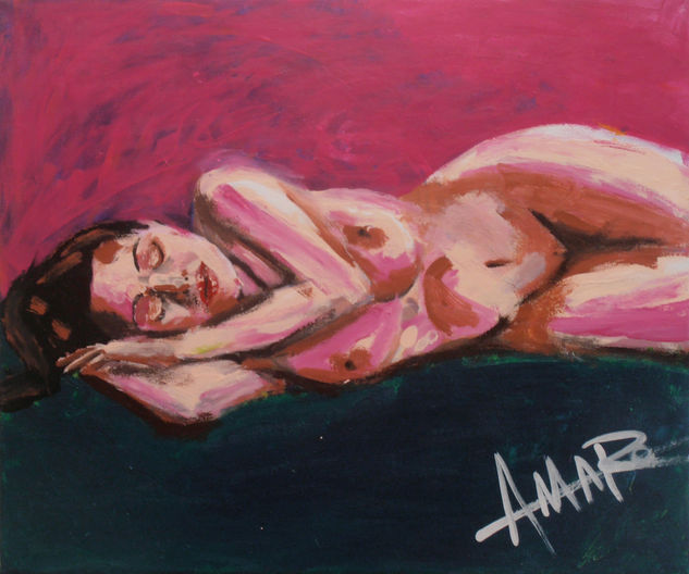 La soñadora Acrylic Canvas Nude Paintings