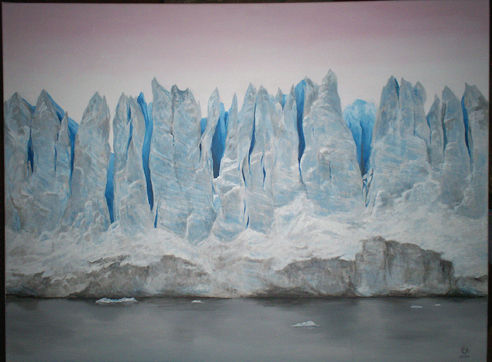 glaciar Acrylic Canvas Landscaping