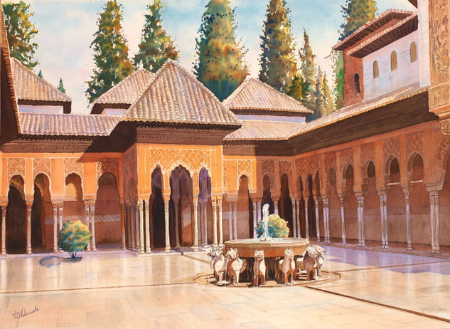 Patio de Los Leones II Watercolour Paper Others