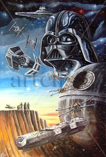 La Guerra de las Galaxias - Star Wars A New Hope Oil Paper Others