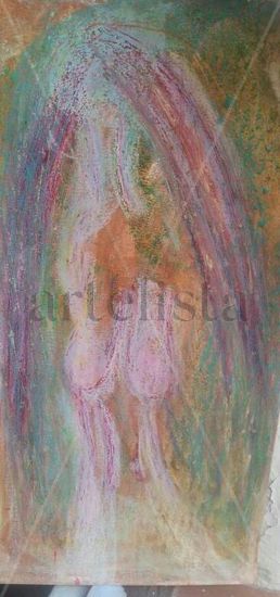 The Groom  La Novia Pastel Card Nude Paintings