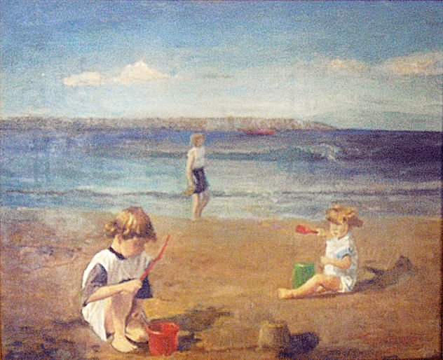 JUGANDO EN LA PLAYA