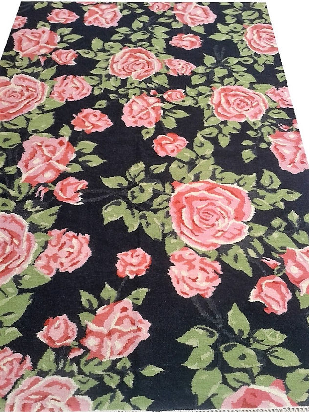 Floral Kilim Rug/Flatweave