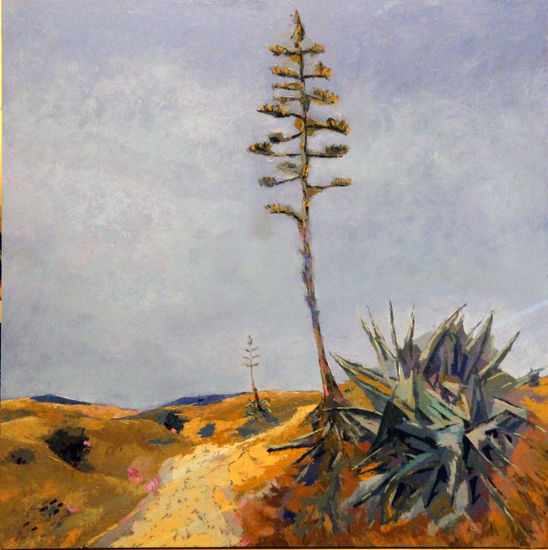 Cabo de Gata I Oil Panel Landscaping