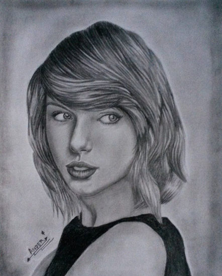 Retrato Taylor Swift. Lápiz