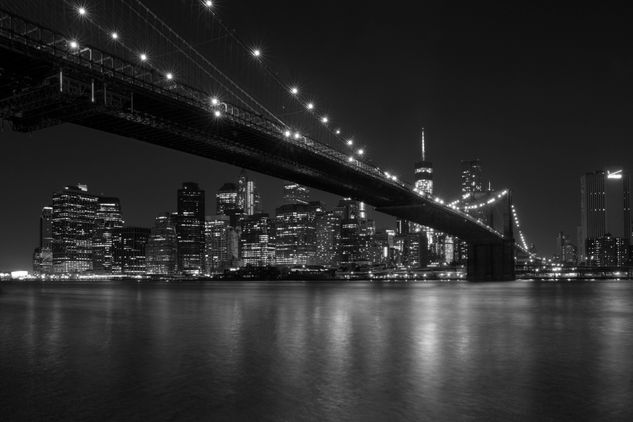 Brooklyn Bridge Architecture and Interiorism Black and White (Digital)