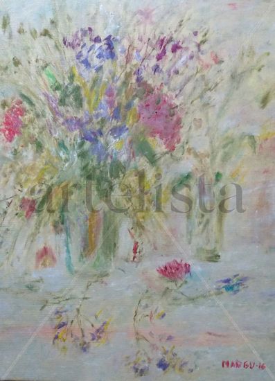 Un momento de serenidad Oil Canvas Floral Painting