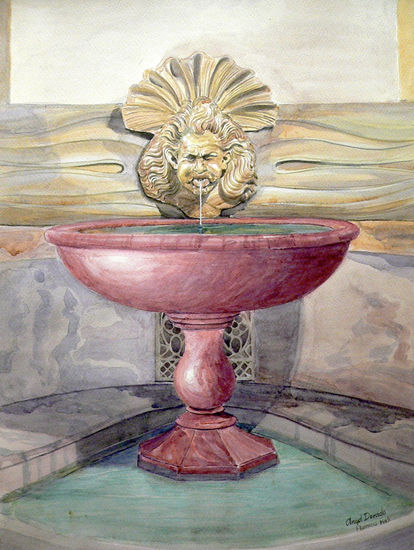 fuente de florencia Watercolour Card Others