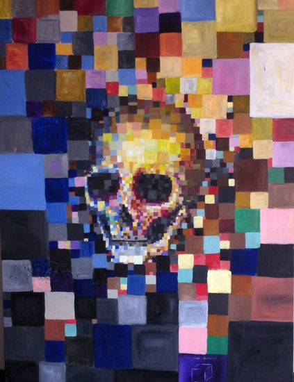 SKULLPTURE Oil Canvas Figure Painting