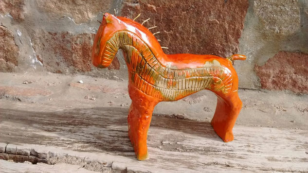 Caballo  Figurativo Cerámica Mixta