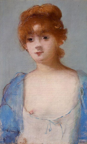 Edouard Manet - A Young Woman among in a Negligee - 1882 - Reproduction Óleo Lienzo Otros