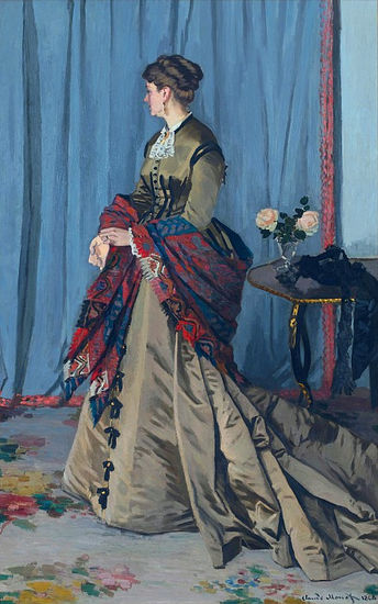 Claude Oscar Monet - A Portrait of Madame Gaudibert- 1868 - Reproduction Óleo Lienzo Otros