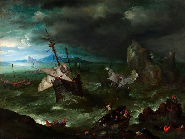 Jan Brueghel The Elder - A Storm - Reproduction Óleo Lienzo Otros