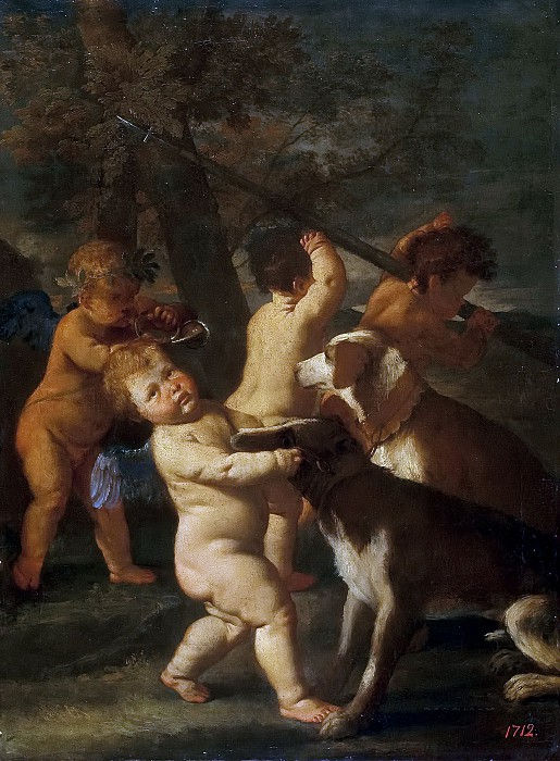Nicolas Poussin - A Cupids hunting - Reproduction