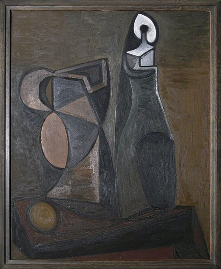 Pablo Picasso Period of creation 1943-1961 - A 1945 Pichet et bougeoir 2 - Reproduction Oil Canvas Others