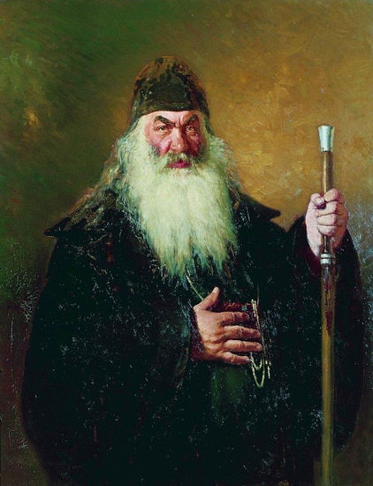 Ilya Repin - A Protodeacon- 1877 - Reproduction Oil Canvas Others