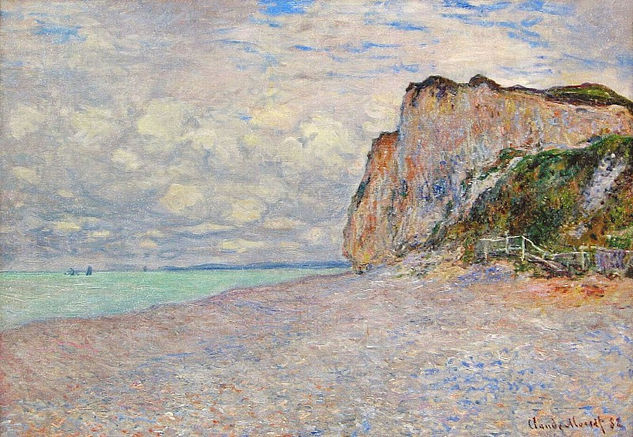 Claude Oscar Monet - A Cliffs near Dieppe- 1882 - Reproduction Oil Canvas Others