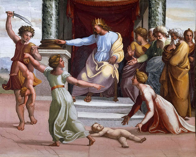 Raffaello Sanzio da Urbino - A Judgment of Solomon - Reproduction Óleo Lienzo Otros