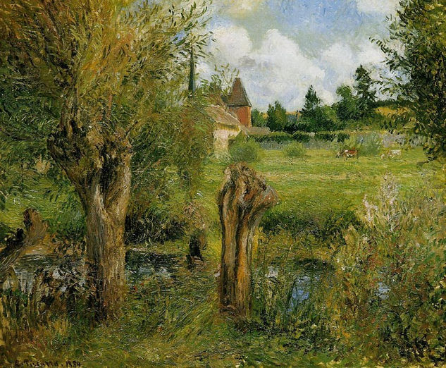 Camille Pissarro - A 683 - Reproduction Óleo Lienzo Otros