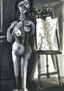 Pablo Picasso Period of creation 1931-1942 - A 1940 Latelier- nu debout et Buste de femme - Reproduction