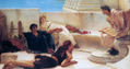 Lawrence Alma-Tadema - A A reading from Homer - Reproduction