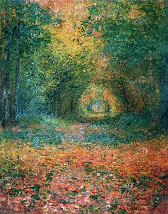 Claude Oscar Monet - A The Undergrowth in the Forest of Saint… - Reproduction