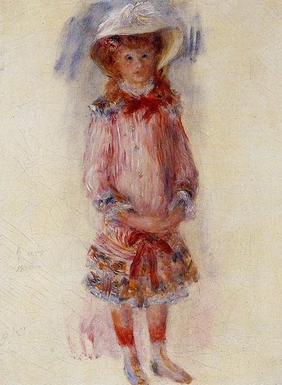 Pierre-Auguste Renoir - A Georgette Charpentier Standing - Reproduction Óleo Lienzo Otros