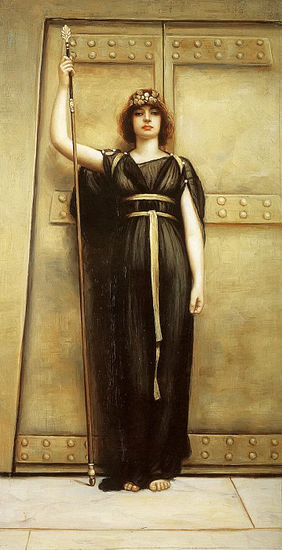 John William Godward - A A Priestess - Reproduction Oil Canvas Others