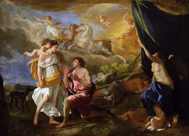 Nicolas Poussin - A Diana and Endymion - Reproduction Óleo Lienzo Otros