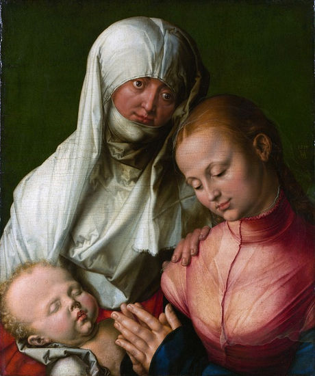 Albrecht Durer - A Virgin and Child with Saint Anne - Reproduction Óleo Lienzo Otros