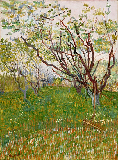 Vincent van Gogh - A The Flowering Orchard - Reproduction Óleo Lienzo Otros