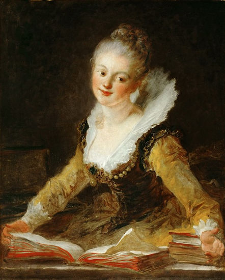 Jean Honore Fragonard - A learning - Reproduction Oil Canvas Others