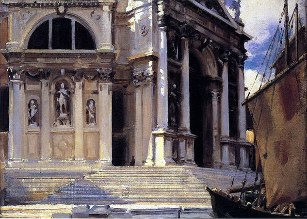 John Singer Sargent - A Santa Maria della Salute 1913 - Reproduction Óleo Lienzo Otros