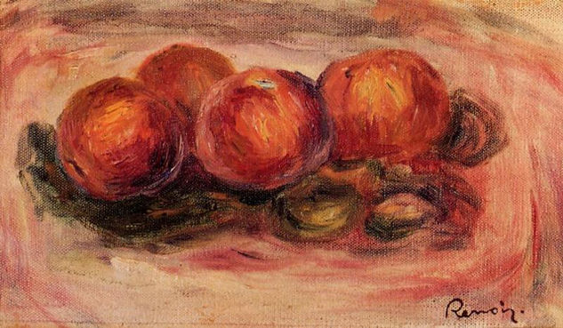 Pierre-Auguste Renoir - A Peaches and Almonds - Reproduction Óleo Lienzo Otros