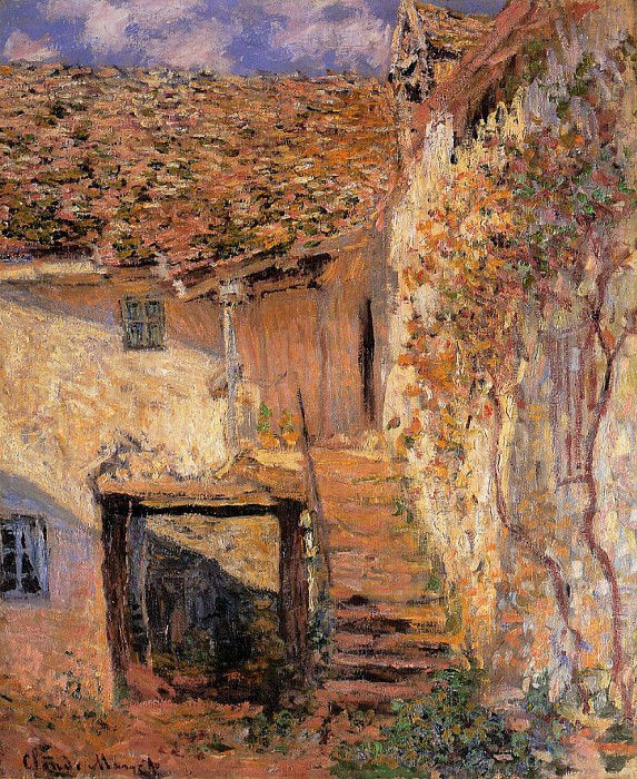 Claude Oscar Monet - A The Steps- 1878 - Reproduction