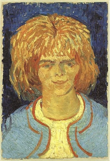 Vincent van Gogh - A Girl with Ruffled Hair - Reproduction Óleo Lienzo Otros